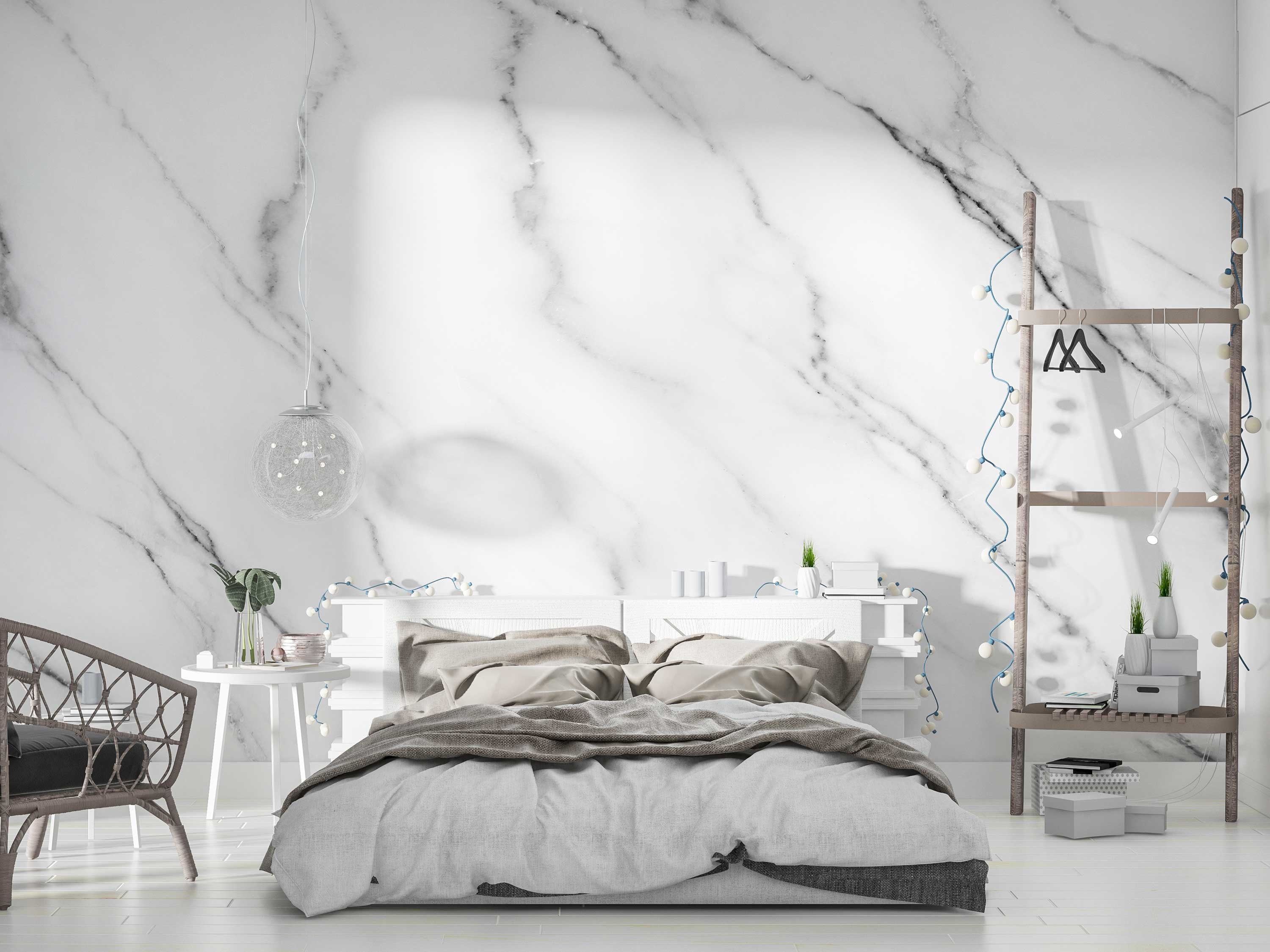 White Marble wallpaper Wall decoration for exquisite room design, non woven Vinyl wallpaper