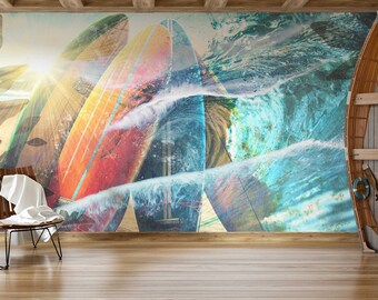 Ocean wave surfing Paradise beach Sea wallpaper