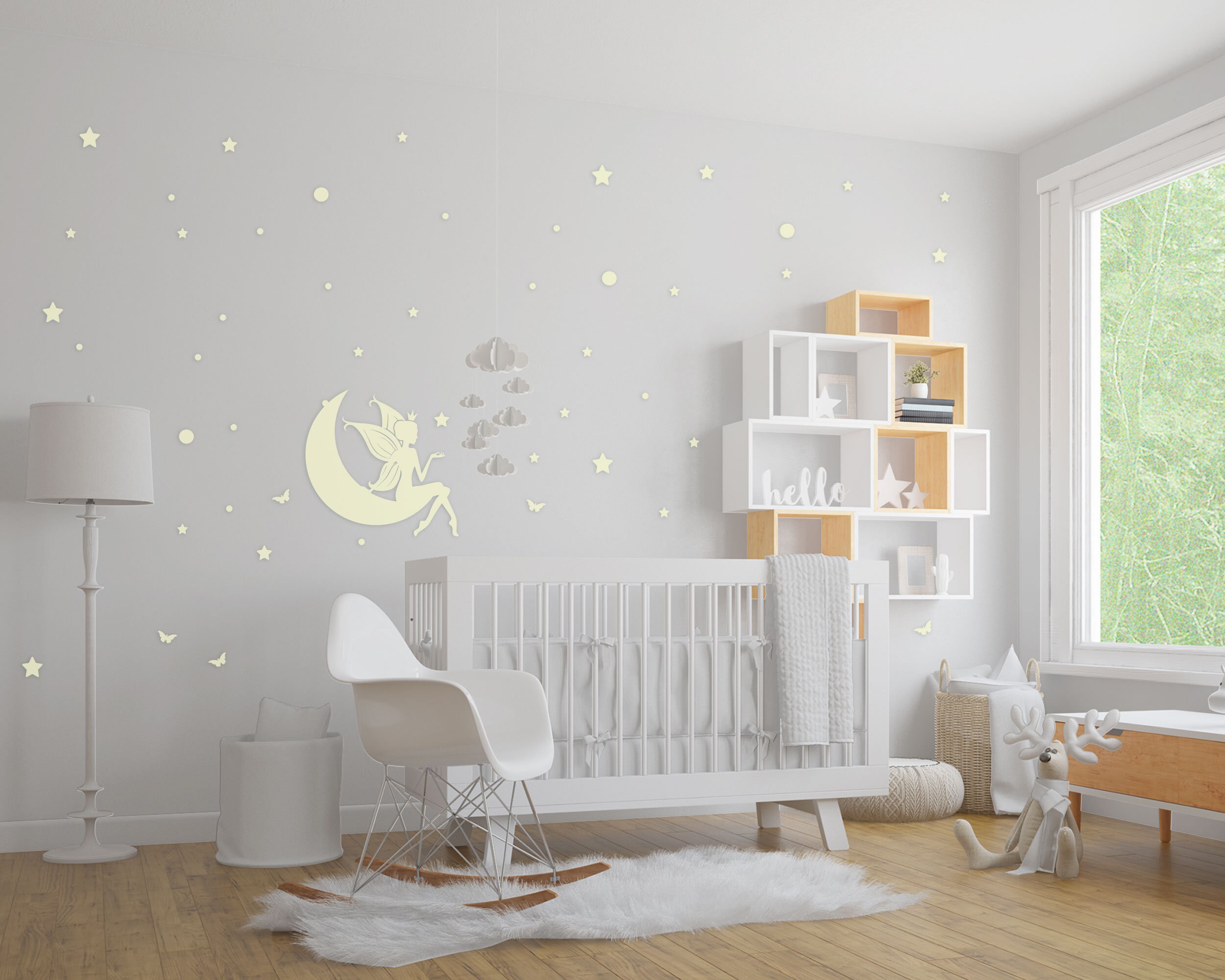 "You Looking Amazing" Mirror Decal - 11x4 Inch Inspirational Wall Sticker With Starry Design