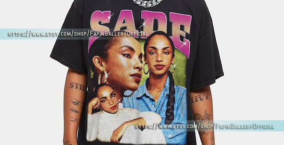 Sade Helen Adu Tshirt, Sade Adu Vintage Style T-shirt, Sade Singer