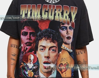 Retro Tim Curry Shirt, Tim Curry Vintage Shirt | Tim Curry Hommage, Tim Curry Fan Tees | Tim Curry Retro 90er Pullover Tim Curry Merch Geschenk FG