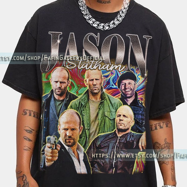 RETRO Jason Statham Vintage Shirt | Jason Statham Homage Tshirt | Jason Statham Fan Tees | Jason Statham Retro 90s Sweater | Jason Statham L