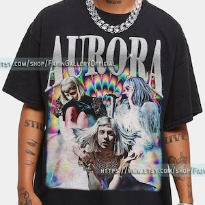 RETRO AURORA The Gods We Can Touch Vintage Shirt, Aurora Runaway Homage Tshirt | Aurora Fan Tees | Aurora Retro 90s Into the Unknown Merch L