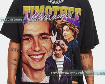Limitowana koszulka vintage Timothee Chalamet, prezent dla kobiet i mężczyzn, koszulka unisex fg