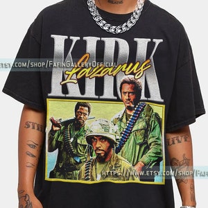 RETRO Tropic Thunder Kirk Lazarus SHIRT, Lazerus Robert Downey Jr, Iron, Tony, Sherlock, 2 Ben Stiller Les Grossman Tuggernuts Tee T Shirt F