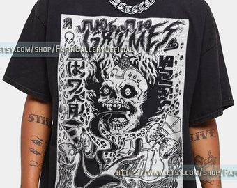 Grimes Visionns Retro Vintage Unisex T-Shirt | Canadian Musician Grimms Tees Shirt For Men, Musicial Gift For Women fL