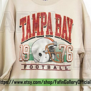 Tampa Bay Football Sweatshirt | Vintage Style Tampa Bay Football Crewneck | Football Sweatshirt | Tampa Bay Sweatshirt | FG60