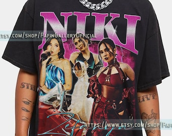 NIKI ZEFANYA Vintage Shirt, Rnb Rapper Sänger Shirt, Niki Zefanya Musik Tshirt, Niki Fan Tees, Niki Retro 90er Jahre Style Merch Lf971