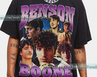 Retro BENSON BOONE Shirt, Benson Boone Vintage, Benson Boone Homage, Benson Boone Fan Tees Benson Boone Retro 90s Sweater Benson Boone FG