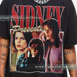 SIDNEY PRESCOTT SCREAM Shirt, Neve Campbell Scary Movie Shirt, Scary Horror Tees, Kill3r Homage Fan T-Shirt Sidney Stu Matcher Scream Gift L image 1