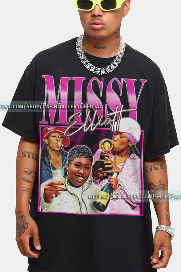 Missy Elliott ミッシー エリオット ヴィンテージ加工 TシャツXL