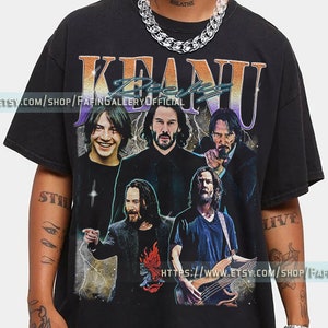 Vintage KEANU REEVES Shirt, Keanu Reeves Homage Tshirt, Keanu Reeves John Wck Tee, Keanu Cyberpunk Retro 90s Movie, Keanu The One L34