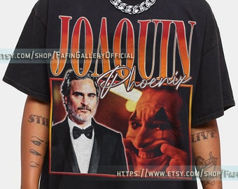 Camiseta JOAQUIN PHOENIX Camiseta vintage unisex, regalo de cumpleaños Camiseta de fan de Joaquen Phoenix, camiseta retro clásica estética, camiseta de broma Lf