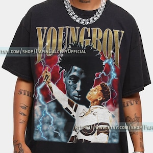 RETRO YOUNGBOY Vintage Shirt, Kentrell DeSean Gaulden Never Broke Again Shirt, Hip Hop Music, Rapper Shirt, Bootleg Shirt, 90s Retro Shirt H