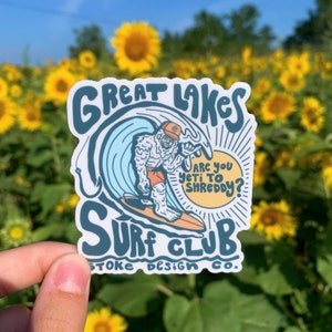 GR8LAKES SURF STICKER