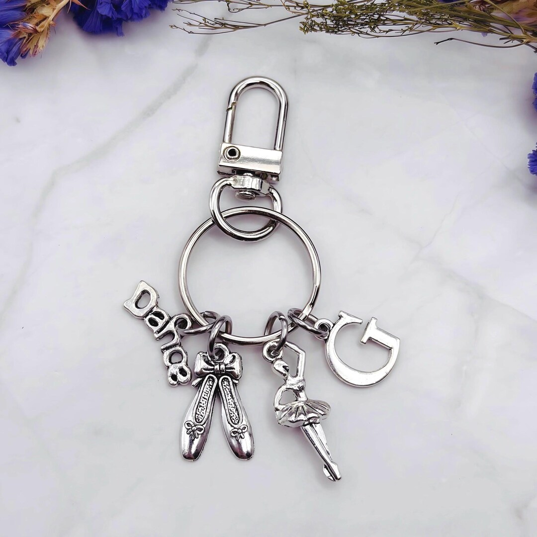 Custom Dancer Keychain, Ballerina Bag Charm, Recital Gift for Her ...
