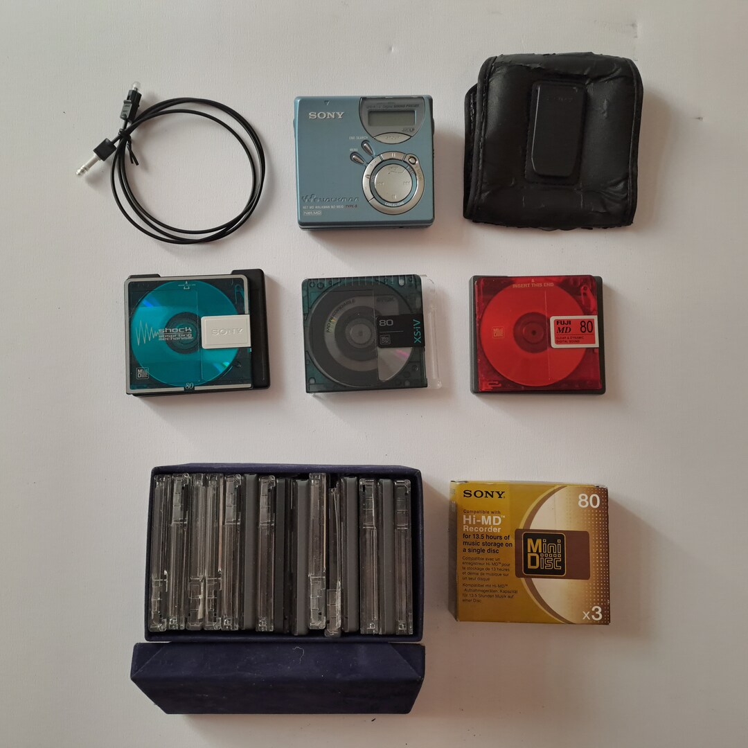 Sony Walkman Minidisc MZN510 Working With Discs Etsy