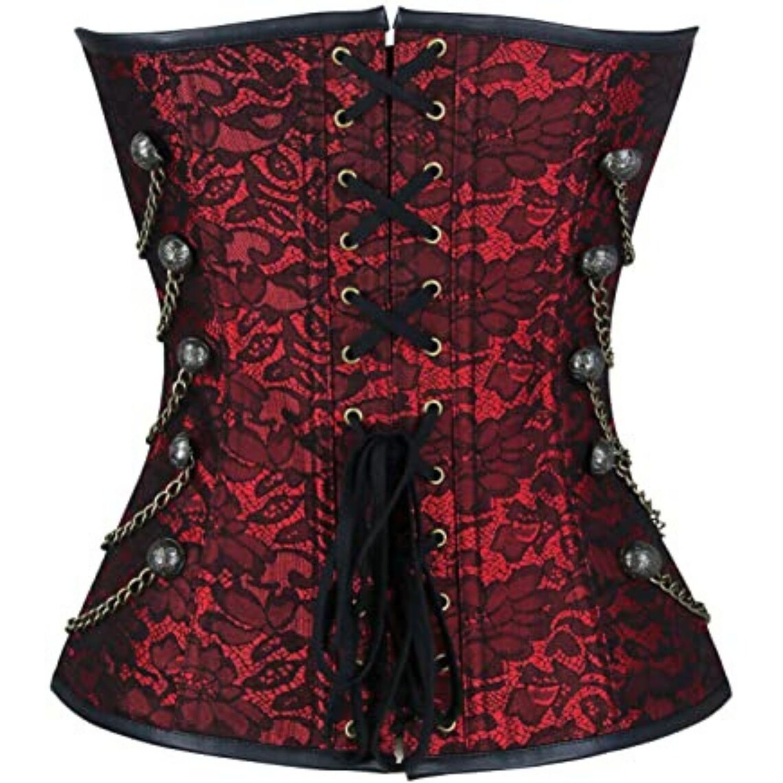 Women's Bustiers & Corsets Spiral Steel Boned Gothic Etsy
