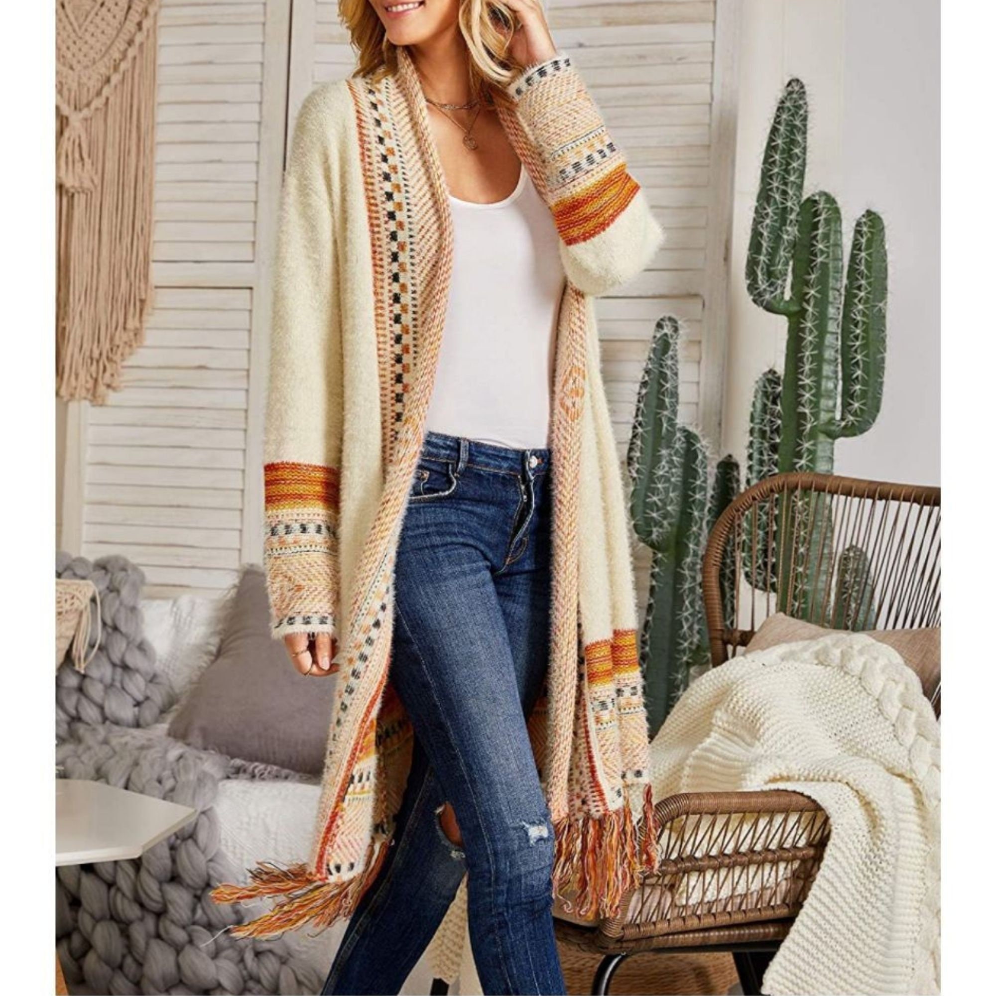 Boho Aztec Sweater - Etsy Australia