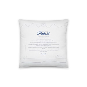 Psalm 23 Pillow | Scripture Throw Pillow | YHWH Is My Shepherd