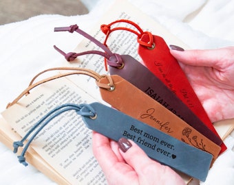 Benutzerdefinierte Lesezeichen, personalisierte Leder Lesezeichen, Bibel Lesezeichen, Jubiläumsgeschenk für Mann Frau, Buch-Liebhaber Geschenke, Weihnachtsgeschenk für Mama