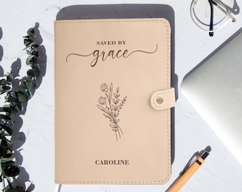 Journal de prières personnalisé, cadeau chrétien pour femme, journal de prières en cuir, journal religieux personnalisé, cadeaux catholiques pour elle