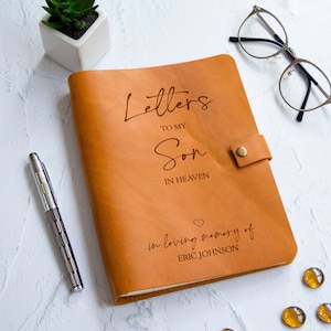 Diário em memória do filho, Diário de luto para o filho, Cartas para meu filho no céu, Presente em memória do filho, Presente pela perda do filho, Presente de condolências, Diário de couro