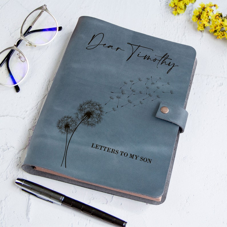 Letters to My Son Daughter Personalized Leather Journal Etsy