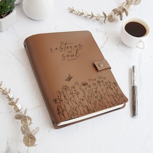 Prayer Journal for Women, Personalized Leather Prayer Notebook, Church ...