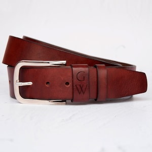 Custom Leather Belt, Anniversary Gift, Engraved Leather Belt, Grooms Men Gift, Genuine Leather Gift for Dad, Boyfriend, Husband, Brother