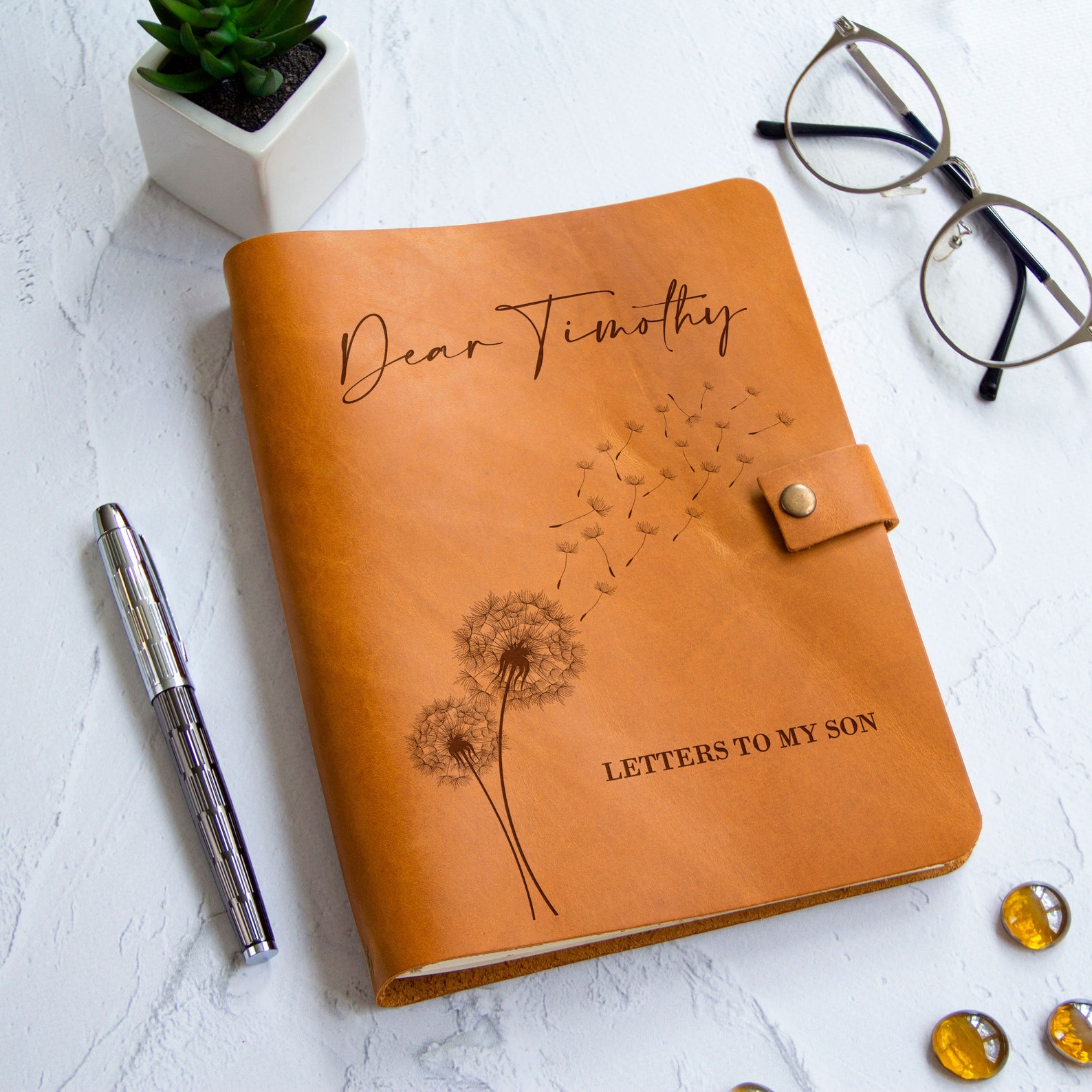 Letters to My Son Daughter Personalized Leather Journal Etsy