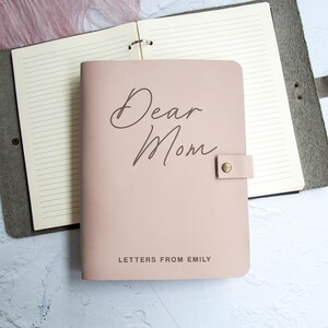 Personalized Dear Dad Journal, Letters to Dad Leather Notebook, Fathers Day Gift, Memory Book, Dad Gift from Kids, Dads Birthday Gift image 9