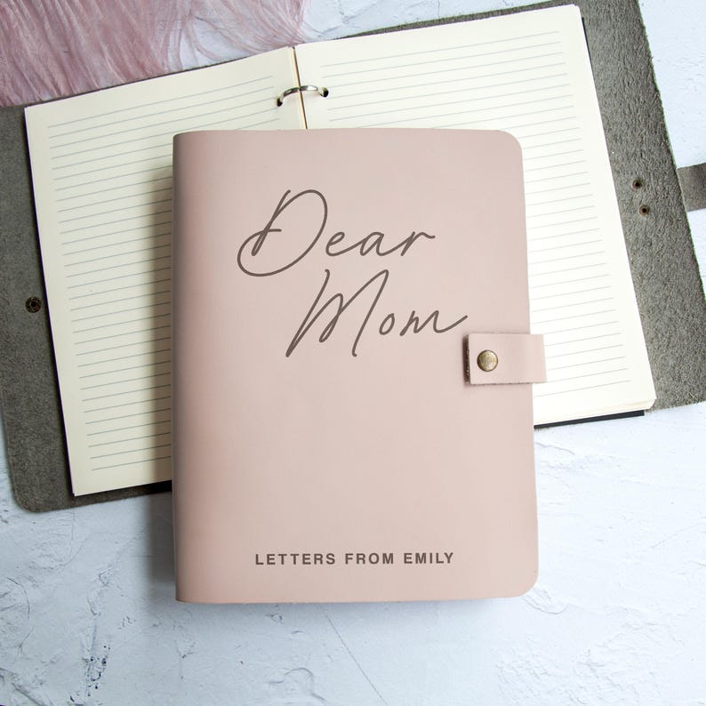 Personalized Dear Dad Journal, Letters to Dad Leather Notebook, Fathers Day Gift, Memory Book, Dad Gift from Kids, Dads Birthday Gift image 9