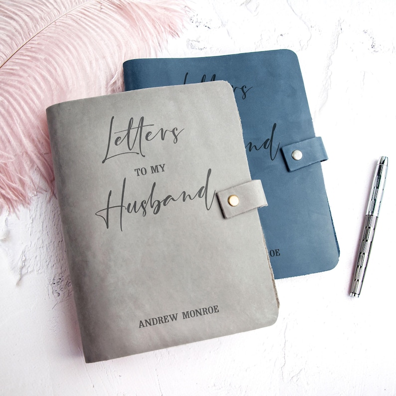 Love Letters To My Husband Personalized Wedding Anniversary Birthday Gift from Wife Custom Fathers Day Notebook Husband Memory Journal image 2
