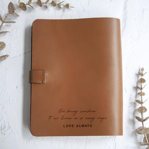 Personalized Dear Dad Journal, Letters to Dad Leather Notebook, Fathers Day Gift, Memory Book, Dad Gift from Kids, Dads Birthday Gift image 6