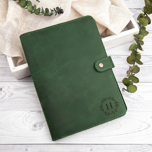 Personalized Leather Journal Refillable, Leather Notebook, A5 Notebook Cover, Custom Leather Diary, Christams Gift for Wife/Mother/Sister