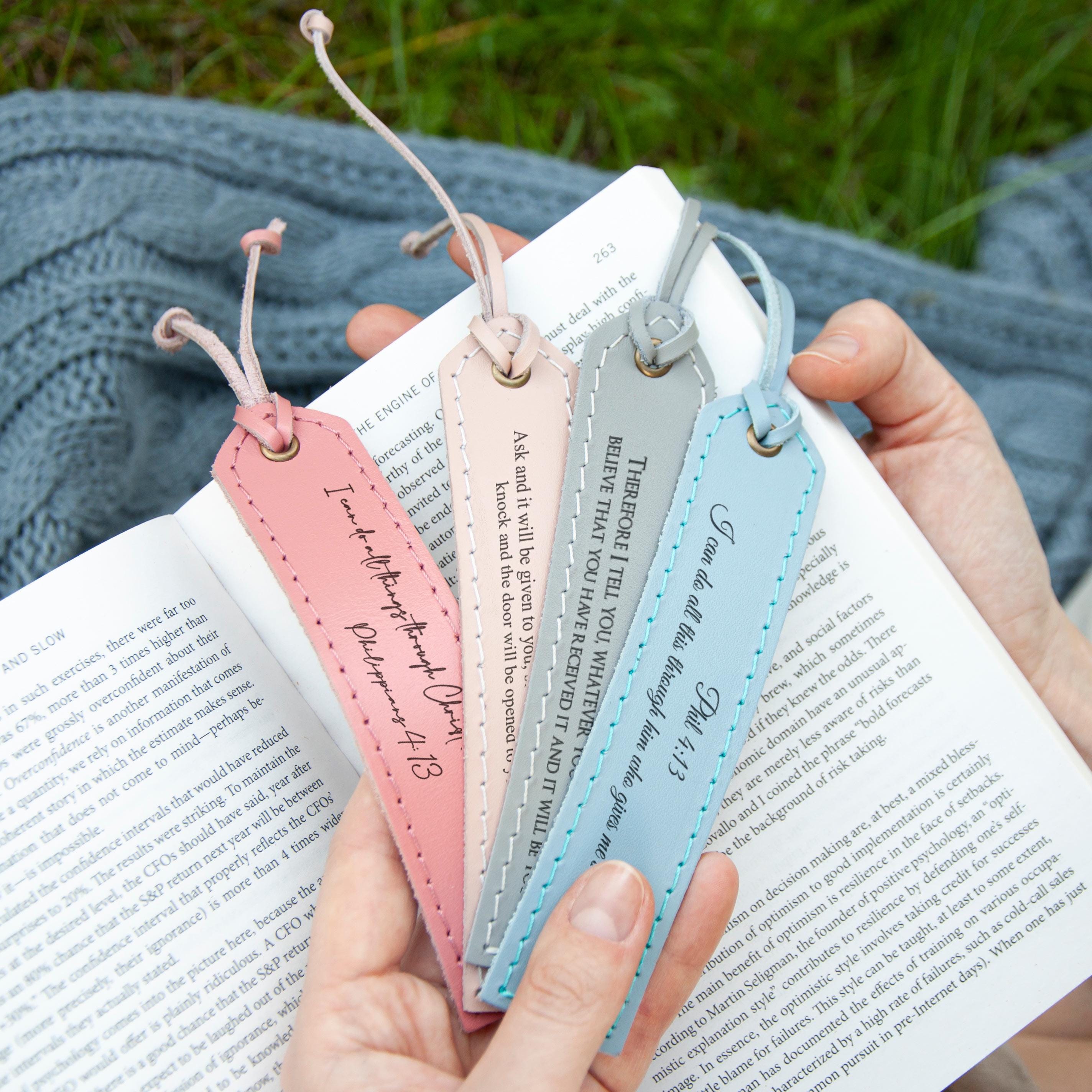 Leather Bible Bookmark Personalized Christian Bookmark Christian Gift for Dad Religious Gifts for Men Bible Verse Bookmark Fathers Dy Gift
