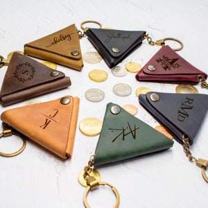 Buy Veki Coin Purse Change Mini Purse Wallet With Key Chain Ring Zipper for  Men Women Fashionable Bag Key Chain Pendant Leather Classic Clutch Purse(Brown)  at