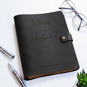Love Letters To My Husband Personalized Wedding Anniversary Birthday Gift from Wife Custom Fathers Day Notebook Husband Memory Journal image 9