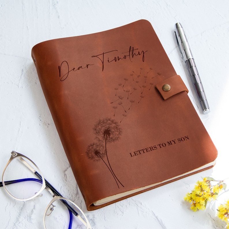 Letters to My Son Daughter Personalized Leather Journal Etsy