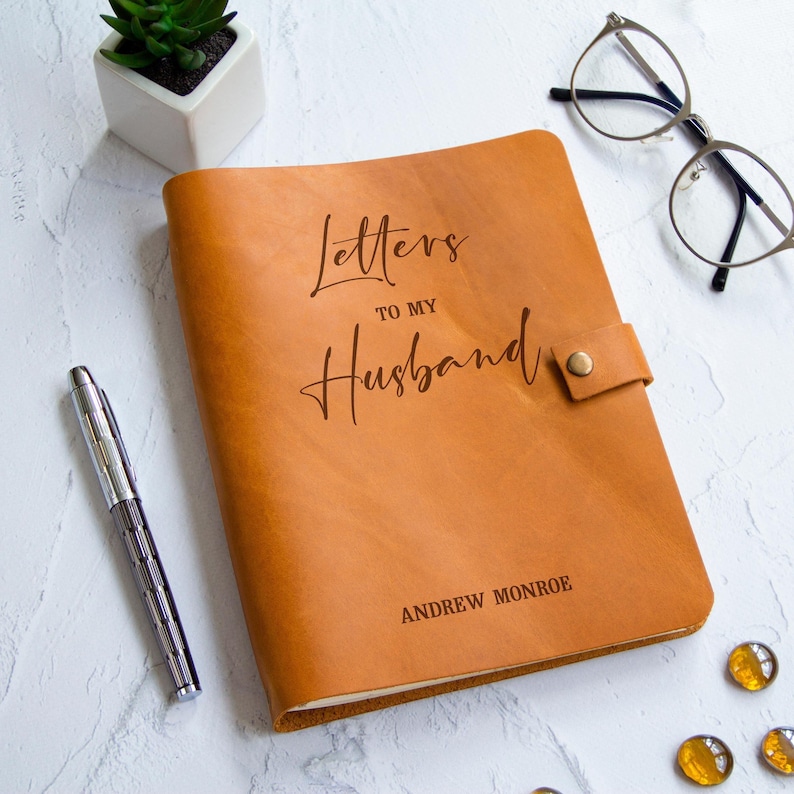 Love Letters To My Husband Personalized Wedding Anniversary Birthday Gift from Wife Custom Fathers Day Notebook Husband Memory Journal image 8