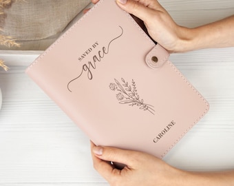 Personalized prayer journal, Christian gift for women, Leather prayer journal, Custom religious journal, Catholic gifts for her