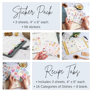 Sticker Pack, Recipe Tabs