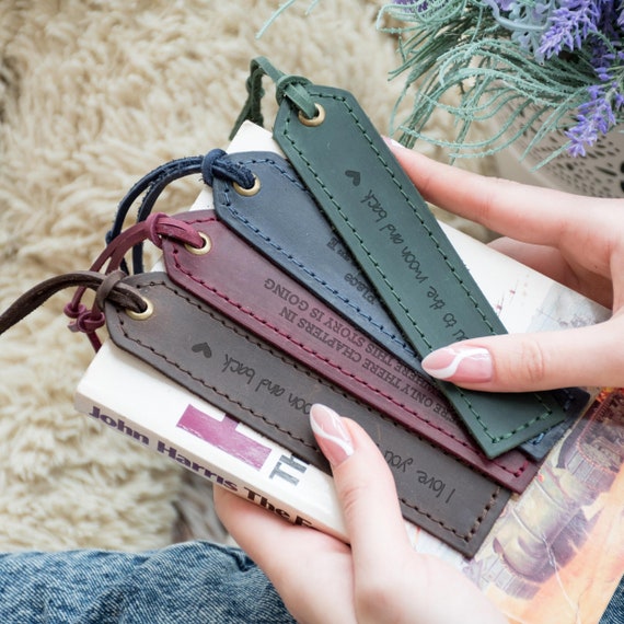 Personalized Leather Bookmark Custom Bookmark Bible | Etsy