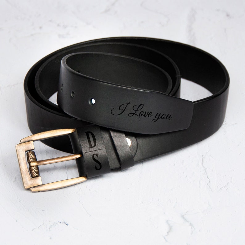 Groomsmen Gift Ideas, Mens Leather Belt, Custom Groomsmen Belts, Unique ...