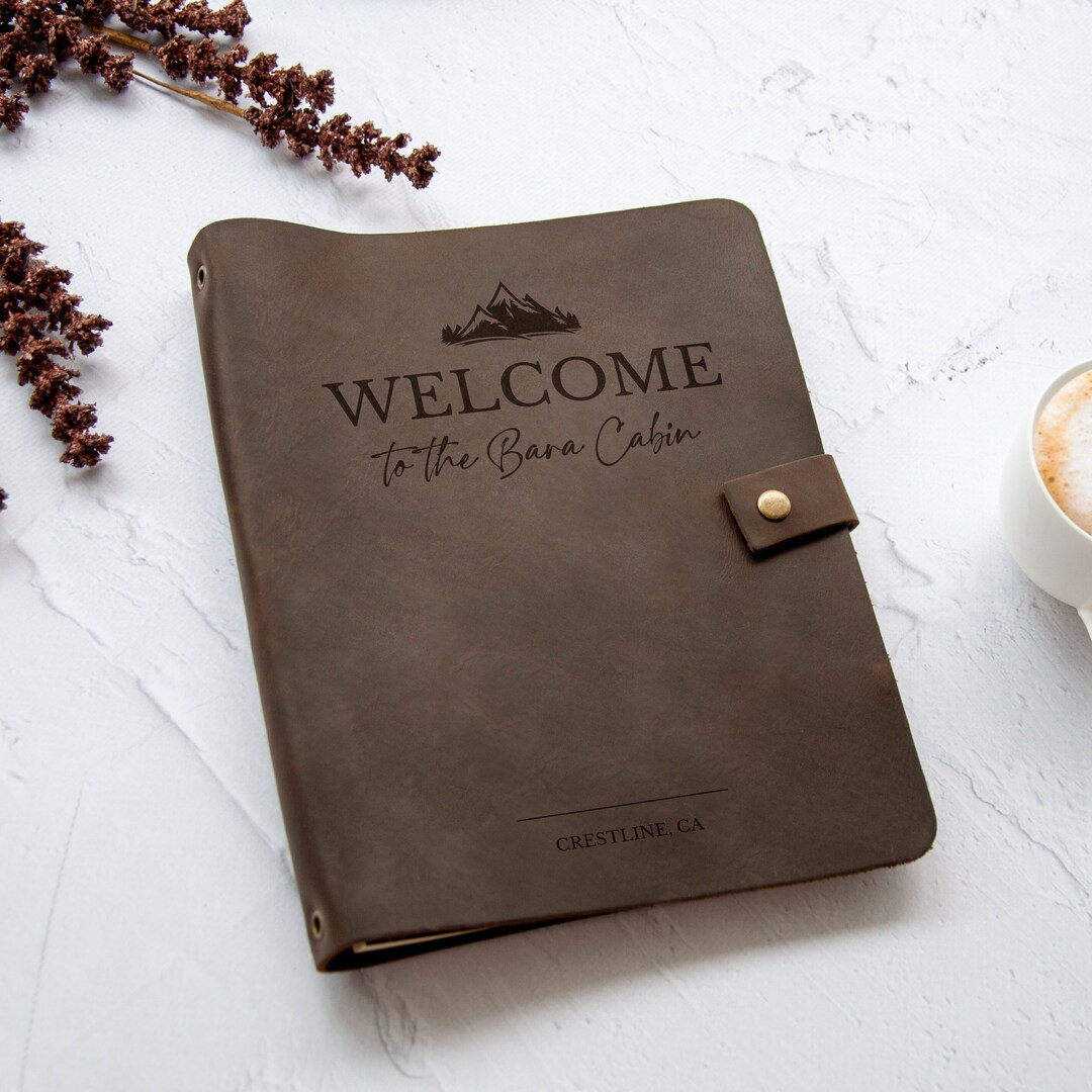 Vacation Home Guest Book, Cabin Guest Book, Book, Rental Guest