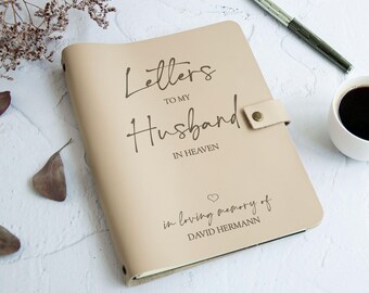 Trauer Journal - Verlust von Ehemann Papa Mama Kind Notizbuch, Beileid Geschenk, Trauer Geschenk, Beileid Geschenkkorb, Leder Gedenkstätte