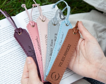 Personalized Leather Bookmark, Custom Bookmark, Bible Bookmark, Anniversary Gift for Him/Her, Reader Gift, Fathers Day, Christmas Gift