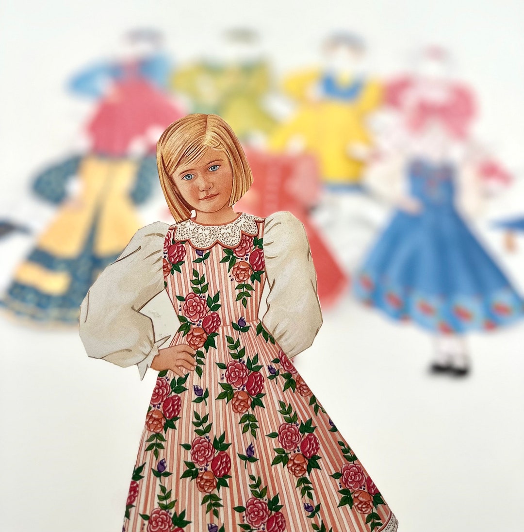 Blonde Girl Paper Doll-printable-instant Download-diy Craft, Party ...