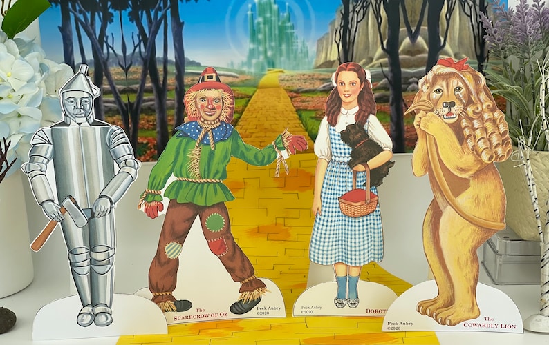 Wizard of Oz Paper Doll Set-instant Download, Colored and Black & White ...